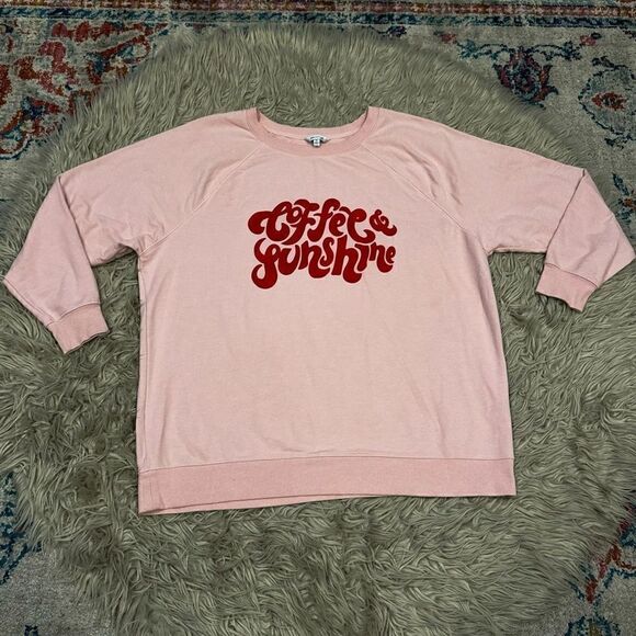 Wildfox Coffee & Sunshine Sweatshirt XL - Picture 2 of 5